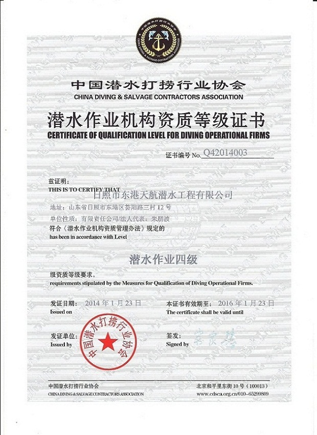 Ǳˮ��ҵ��������֤��